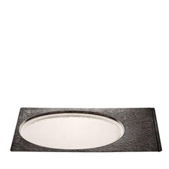 Plateau ovale Iside en bronze