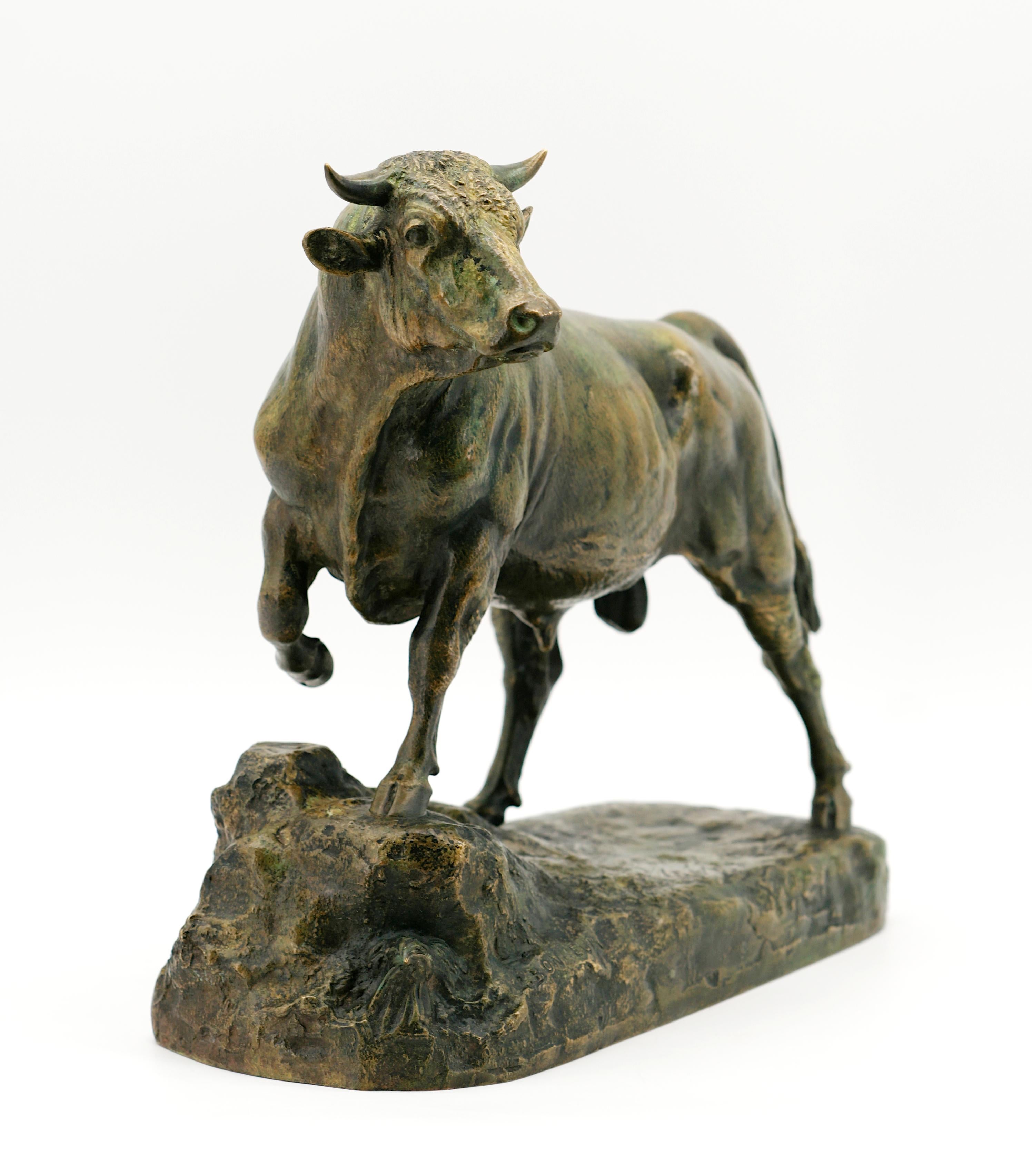 Napoleone III Toro di bronzo di Isidore Bonheur, fine XIX secolo. in vendita