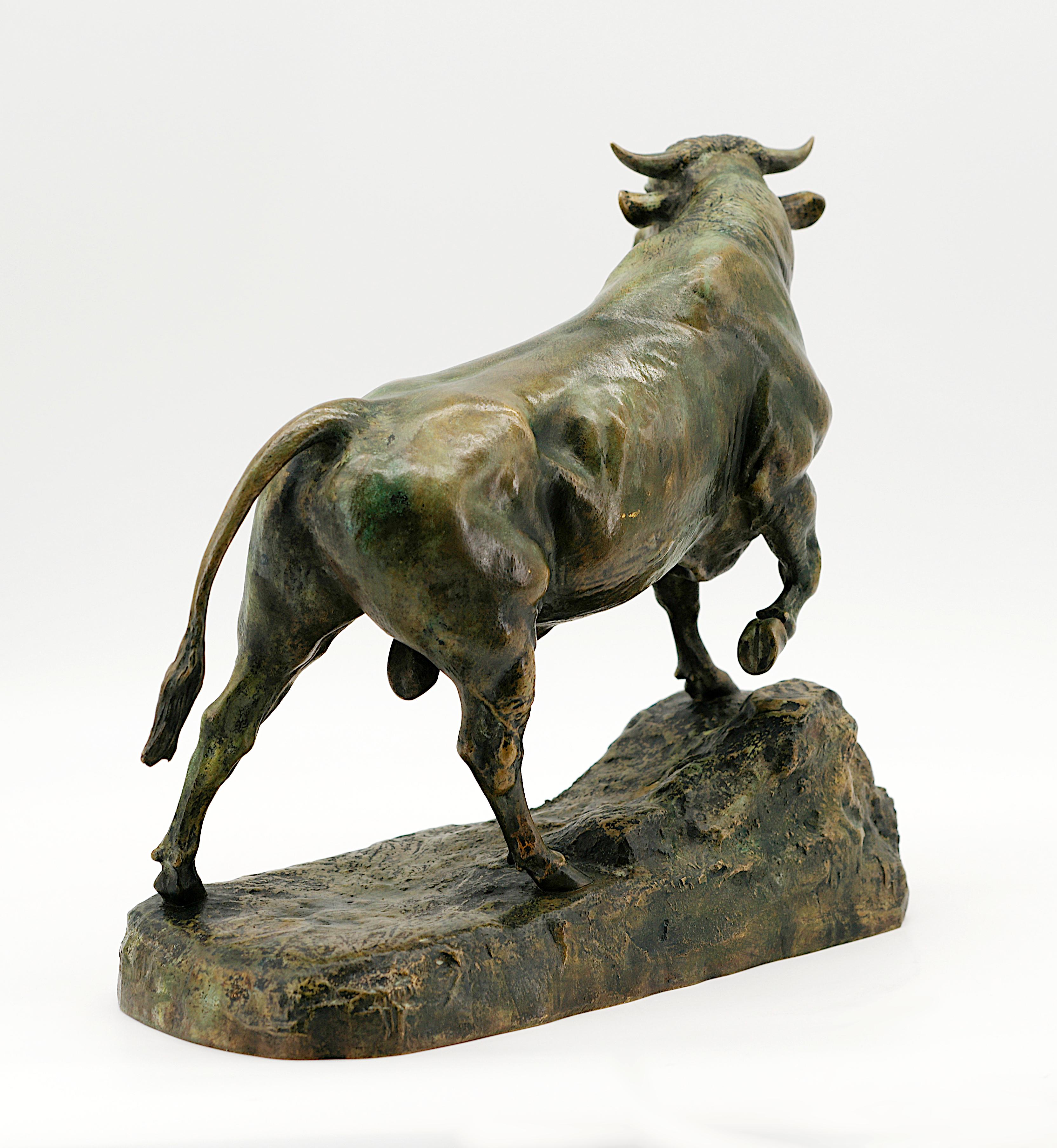 Bronzo Toro di bronzo di Isidore Bonheur, fine XIX secolo. in vendita