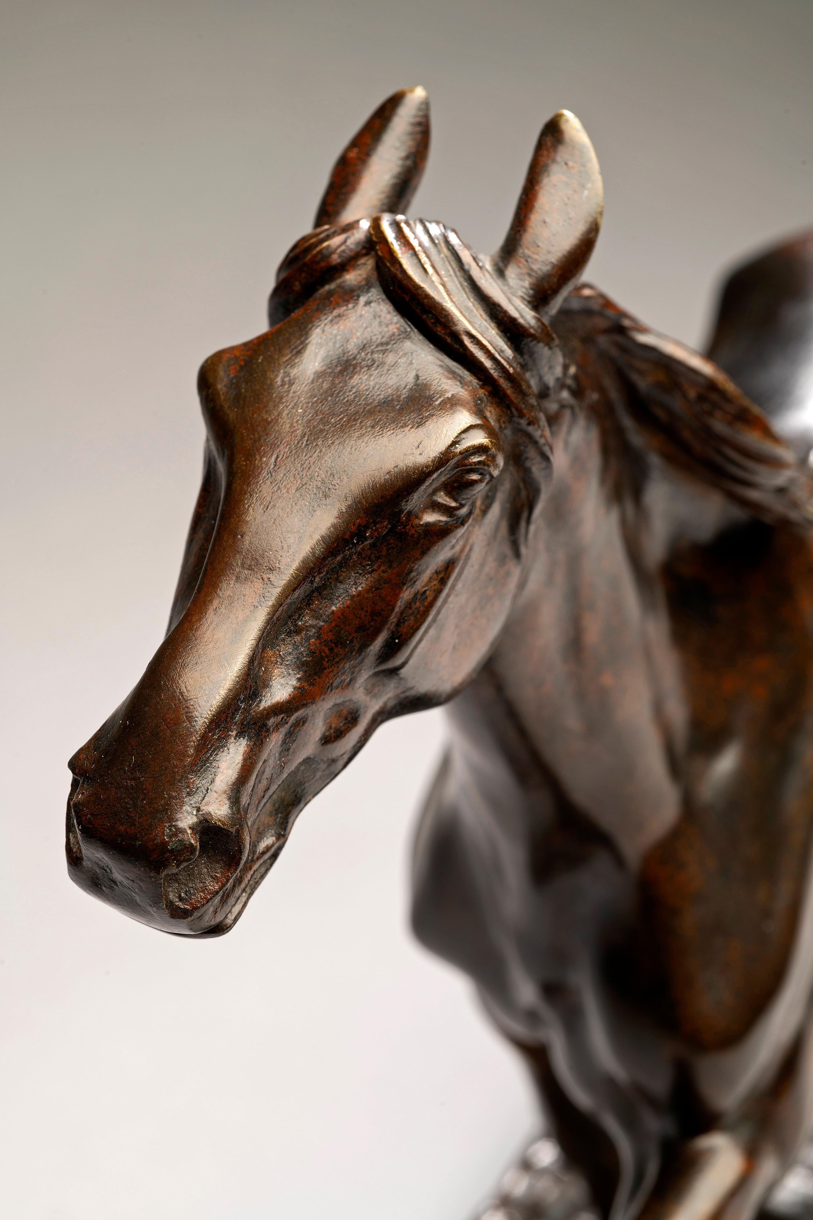 Antiker Pferde-Bronze-Tropfen-Stallion Isidore Jules Bonheur (Frankreich, 1827-1901) im Angebot 10