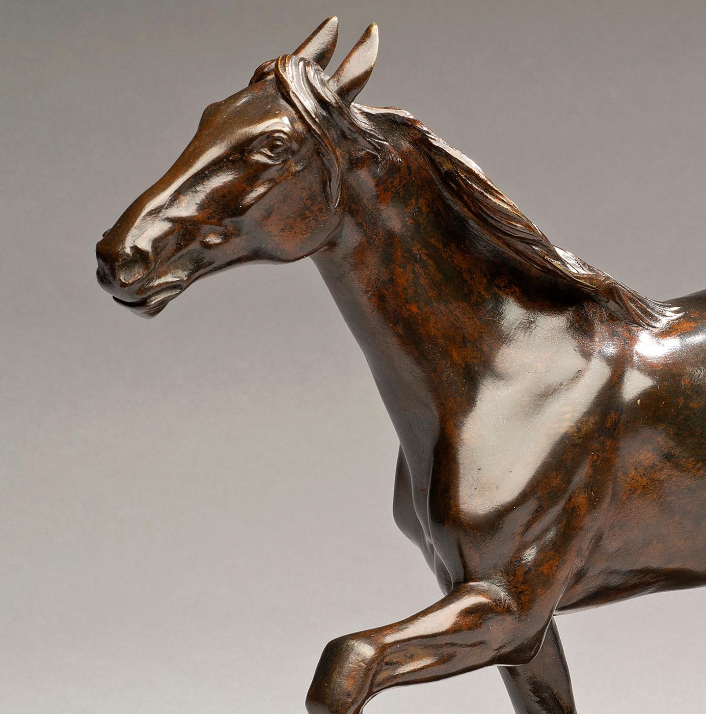 Antique Horse Bronze Trotting Stallion Isidore Jules Bonheur (France, 1827-1901) For Sale 3