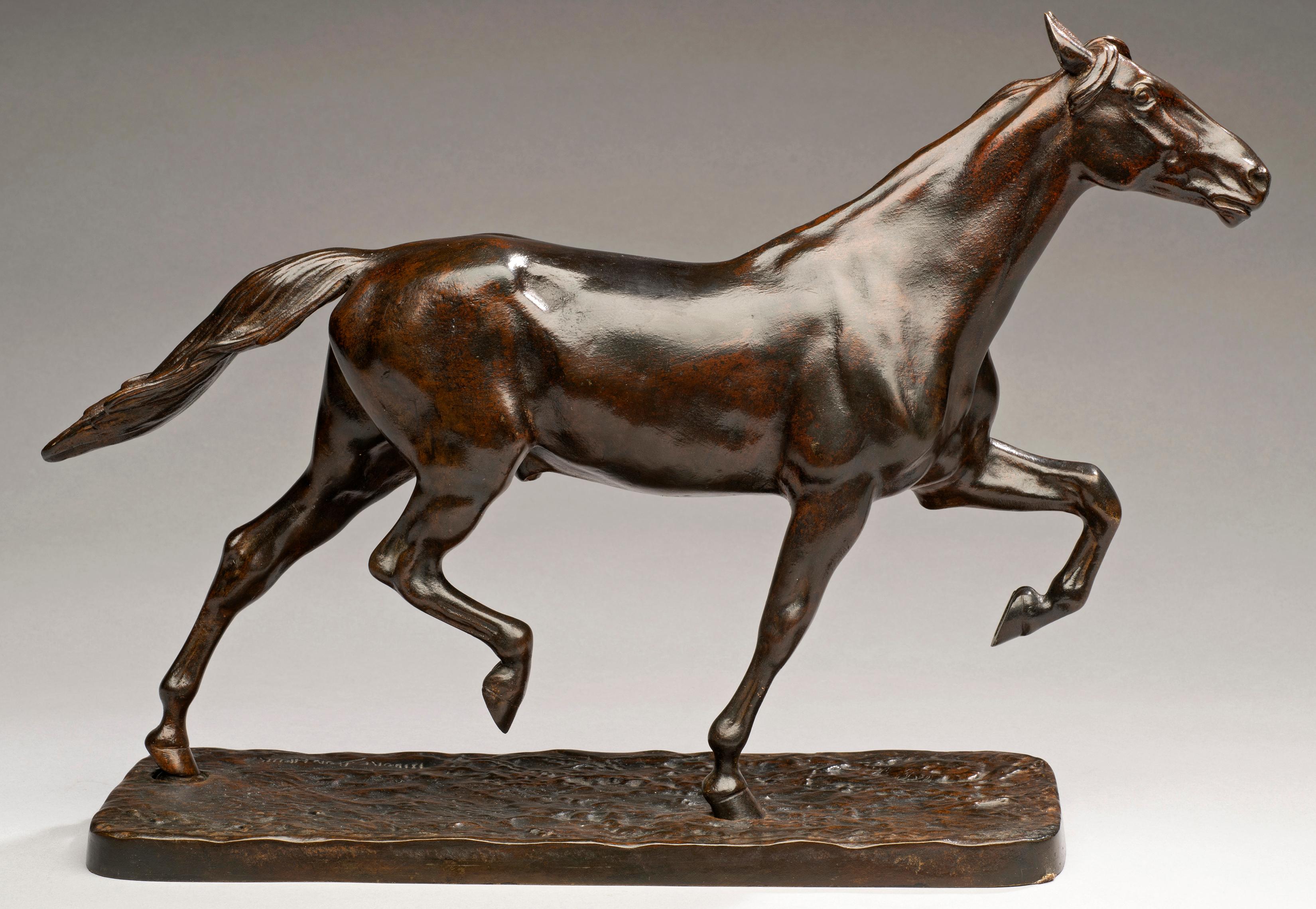 Antique Horse Bronze Trotting Stallion Isidore Jules Bonheur (France, 1827-1901) For Sale 5