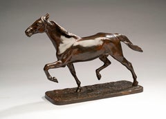 Trotting Stallion- Bronze Portrait by Isidore Jules Bonheur (France, 1827-1901)