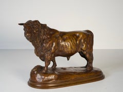 Taureau Angus, sculpture en bronze d'Isidore Jules Bonheur, 19e siècle