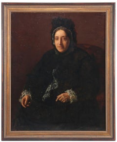 Portrait of a Woman, Oil on Canvas, French School, Signed, 1889