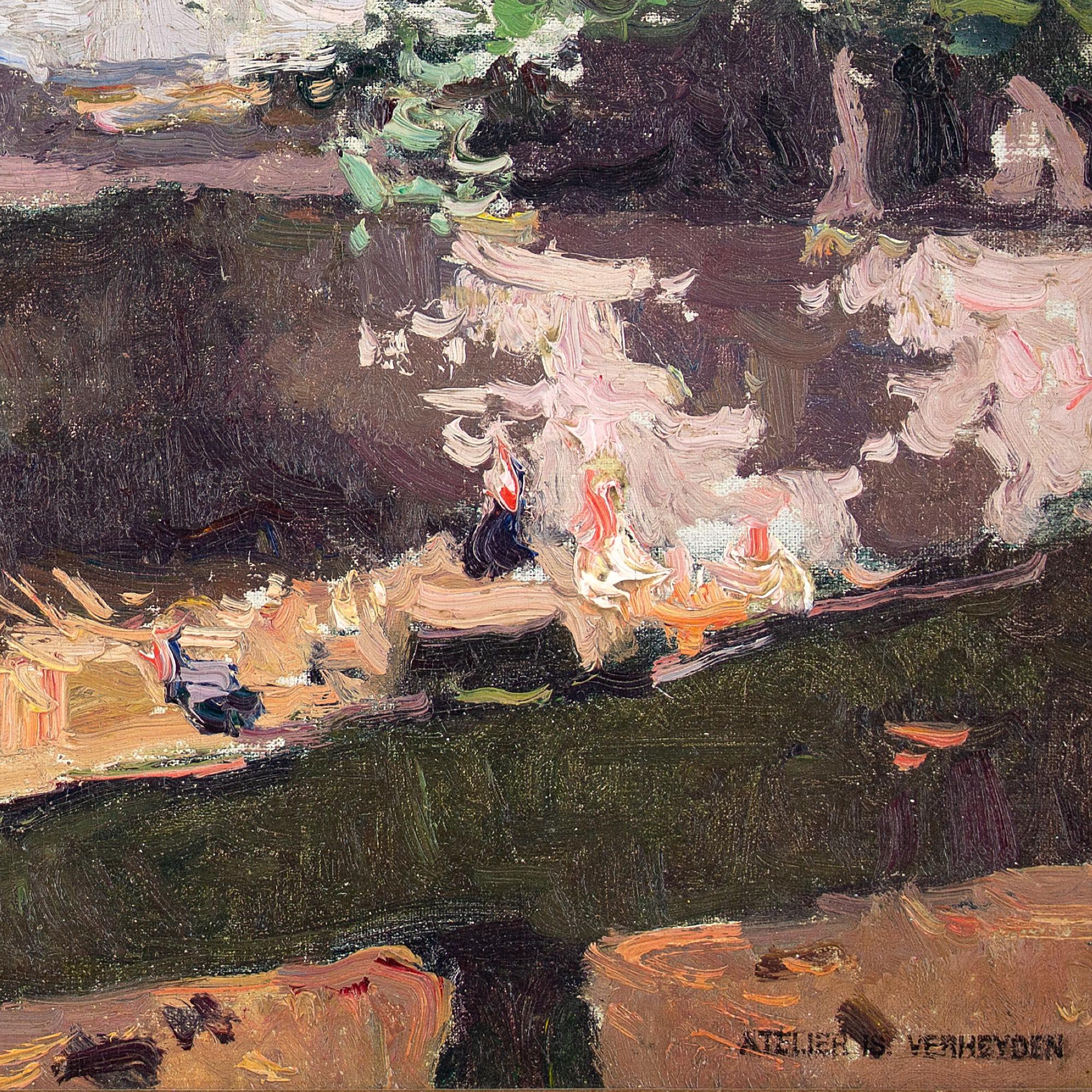 Isidore Verheyden, Studie eines Bauernhofs, Ölgemälde 7