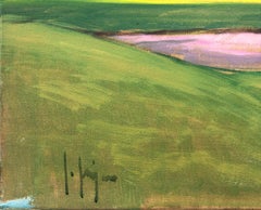 La Quinta Golf Course Oil Painting, Impressionist Landscape, 38x55 cm