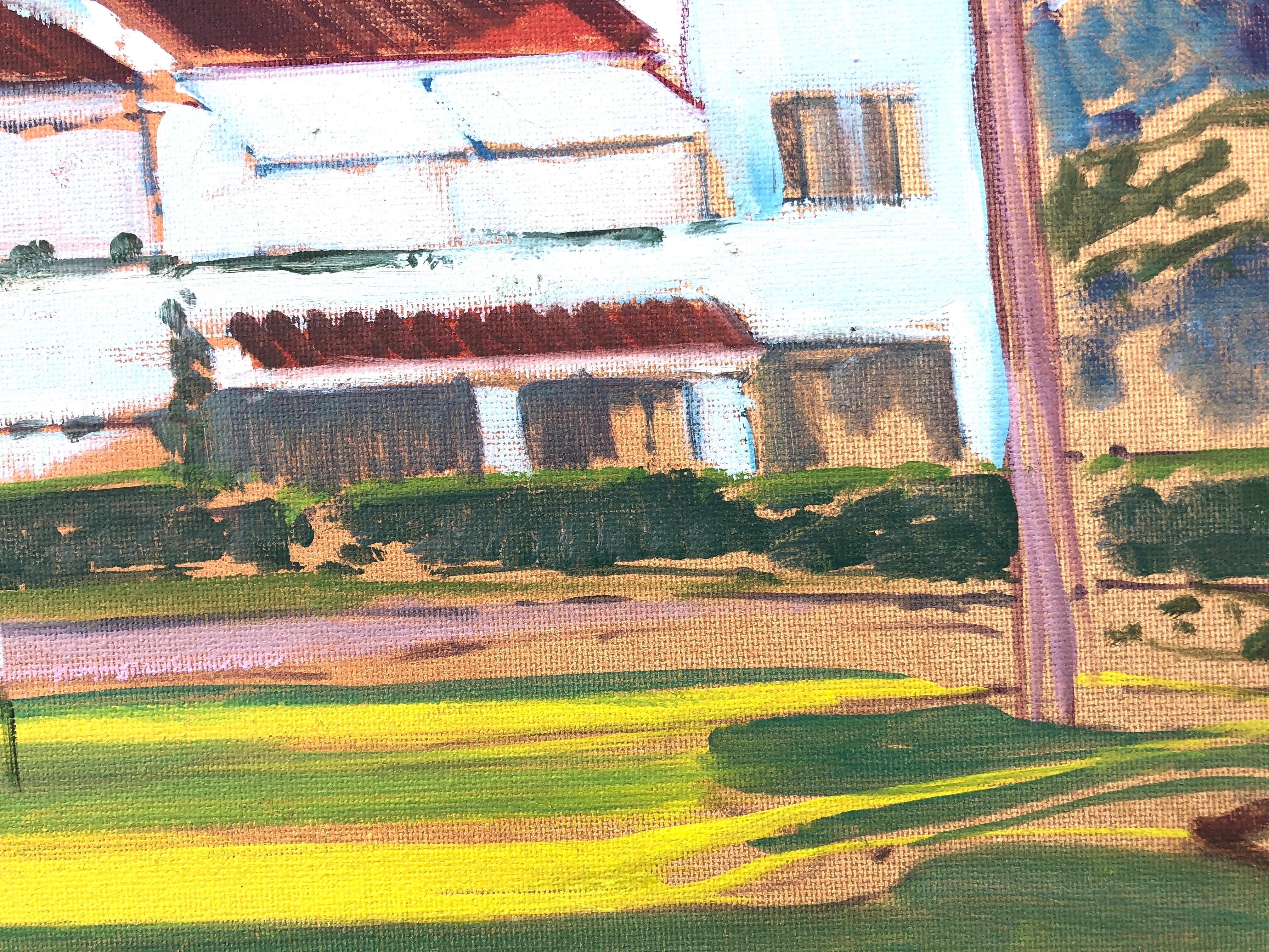 Isidoro Lázaro Ferré (1949) - Marbella - Huile sur toile
L'huile mesure 38x55 cm.
Sans cadre.

Cette huile sur toile d'Isidoro Lázaro représente une scène extérieure du terrain de golf de La Quinta à Marbella, entourée de végétation et de montagnes