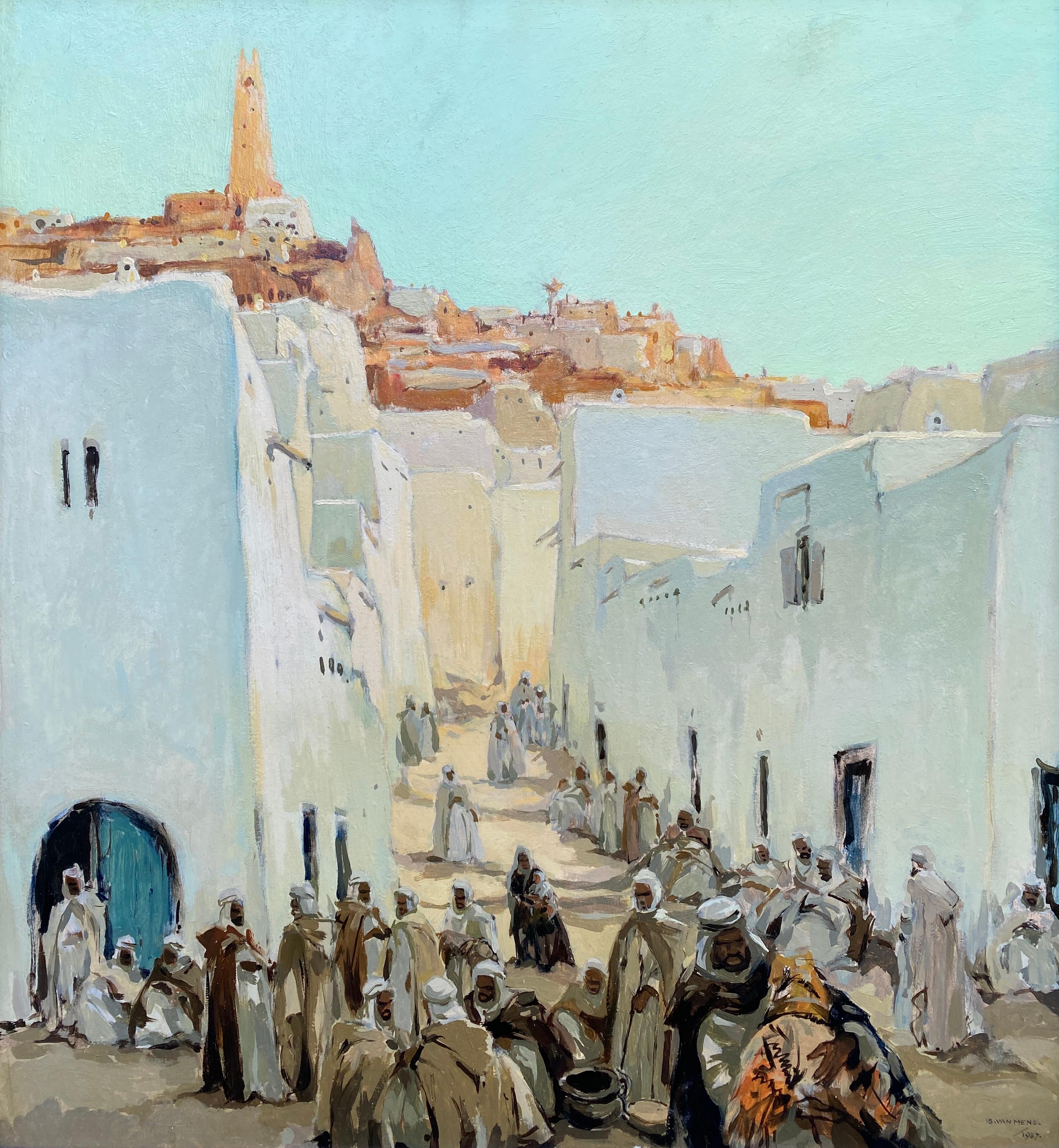 Isidorus Van Mens, 1890 - 1985, Niederländer, Ghardaia - Die Hauptstadt von M'Zab, Algerien im Angebot 1