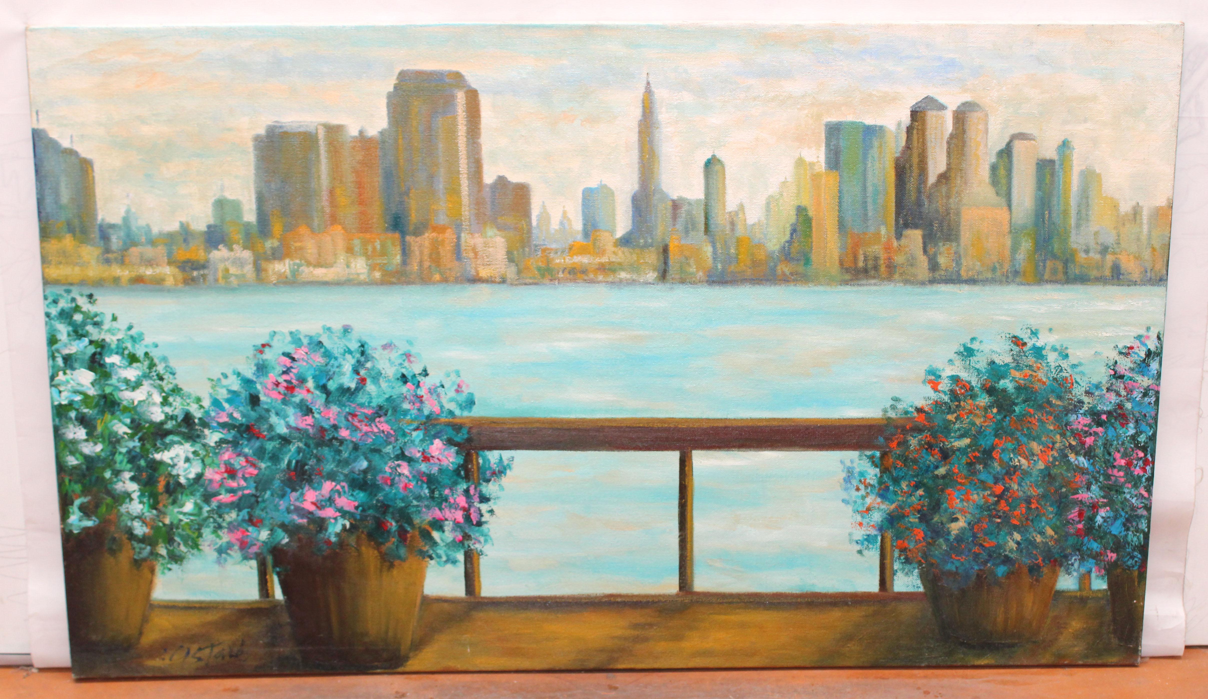 Óleo sobre tela - New York - Año 2002 – Painting von Isidre Cistaré