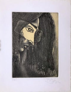 Isidro Botalín Lopez, ¨Perfil¨, 2004, Engraving, 11 x 8.7 in