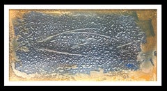 Cahue    poissons de la mer   original abstrait acrylique  peinture 