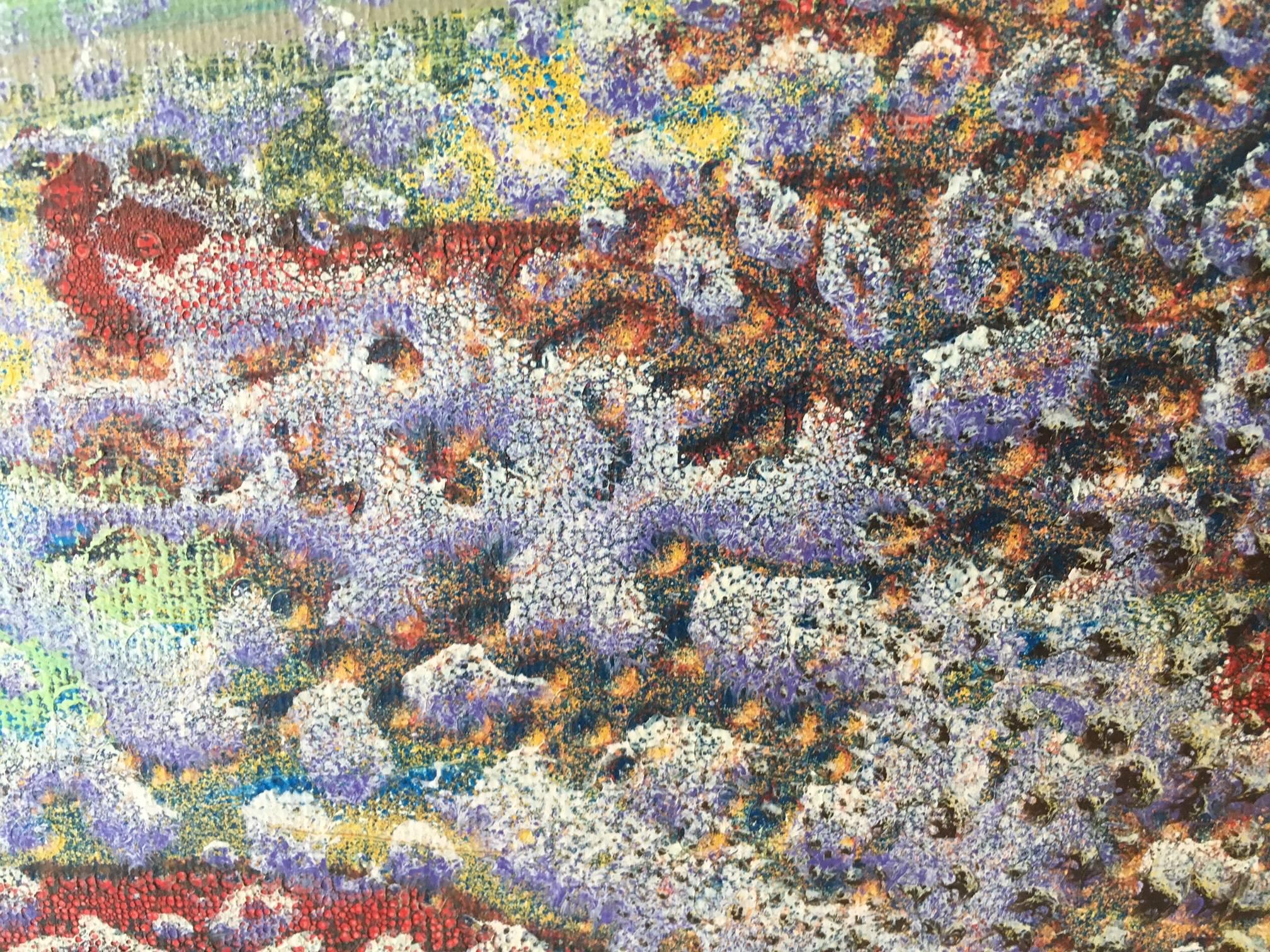 Cahue .bodegon sur le bot    peinture acrylique abstraite originale sur toile en vente 1