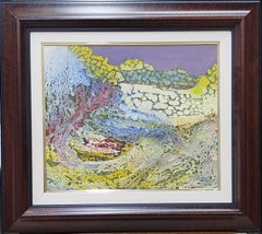 Gouttes de cahue effet abstrait. original. peinture acrylique sur toile
