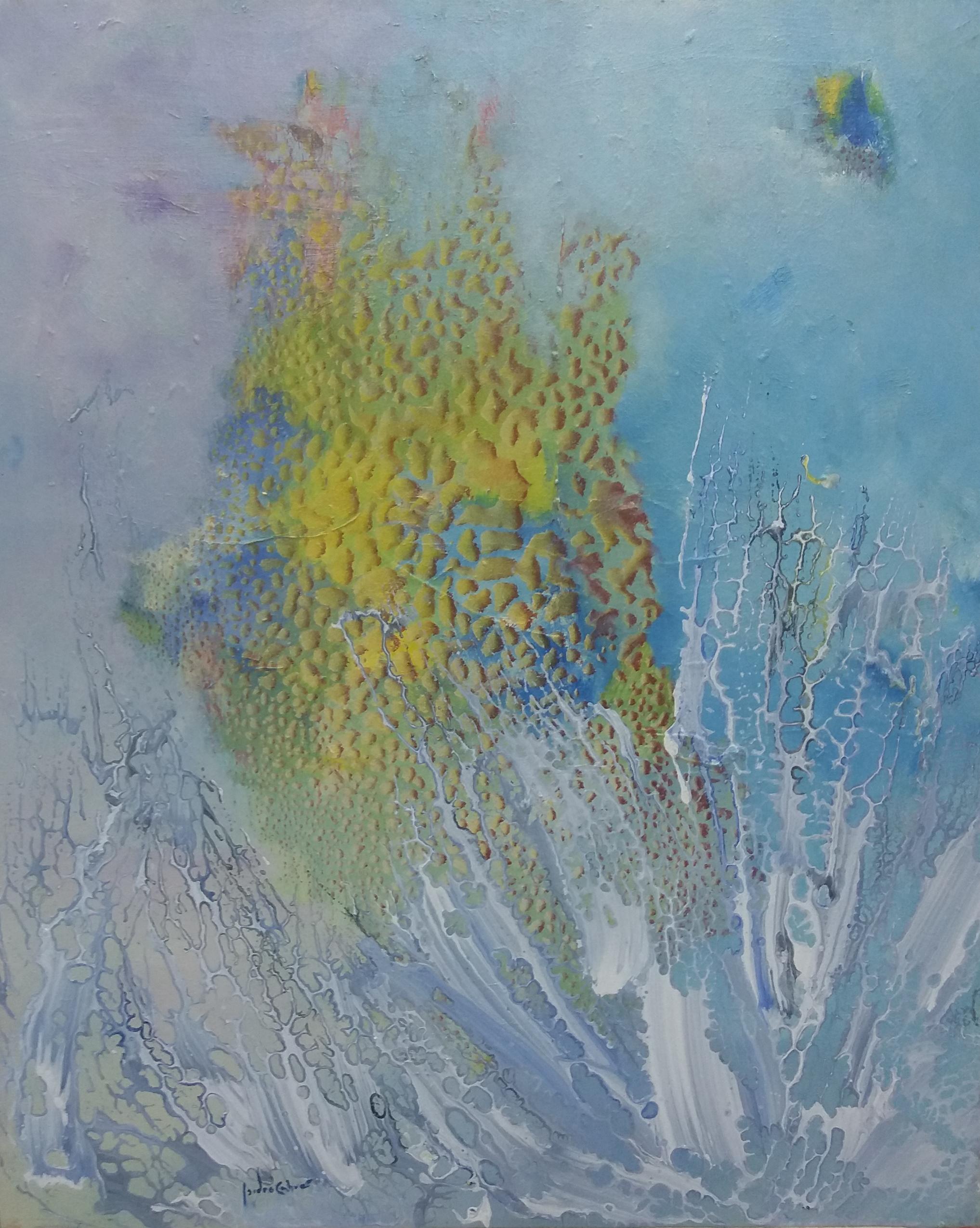  Meer und Stein - original abstraktes Acrylgemälde auf Leinwand. VIRTUELL GERAHMT
Kunstwerk des spanischen Künstlers ISIDRO CAHUE.