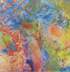 Efecto Gotas I Cahue    original. pintura sobre papel acrílico