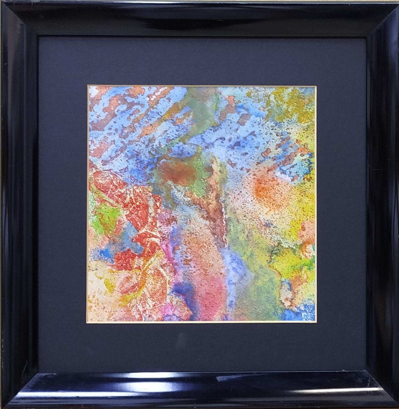 Isidro Cahue Abstract Painting - I Cahue  Drops Effect    original. acrylic paper painting
