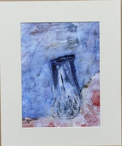 I Cahue Vertical Little inside II  original abstract paper acrylic painting