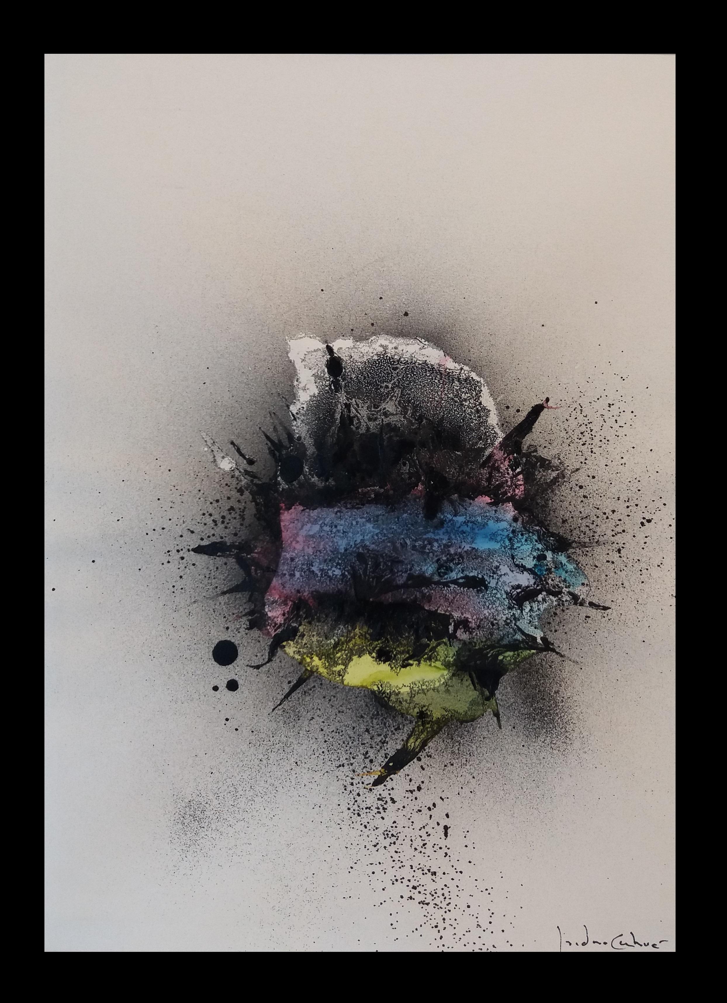 Isidro Cahue  Colors Naturaleza. Original abstraktes Acrylgemälde im Angebot 1