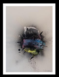 Isidro Cahue Colors Naturaleza. original abstract acrylic painting