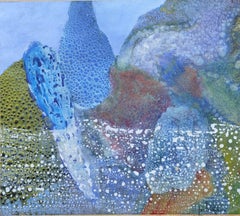 ISIDRO CAHUE   Meer   original abstrakte Papier-Acrylmalerei