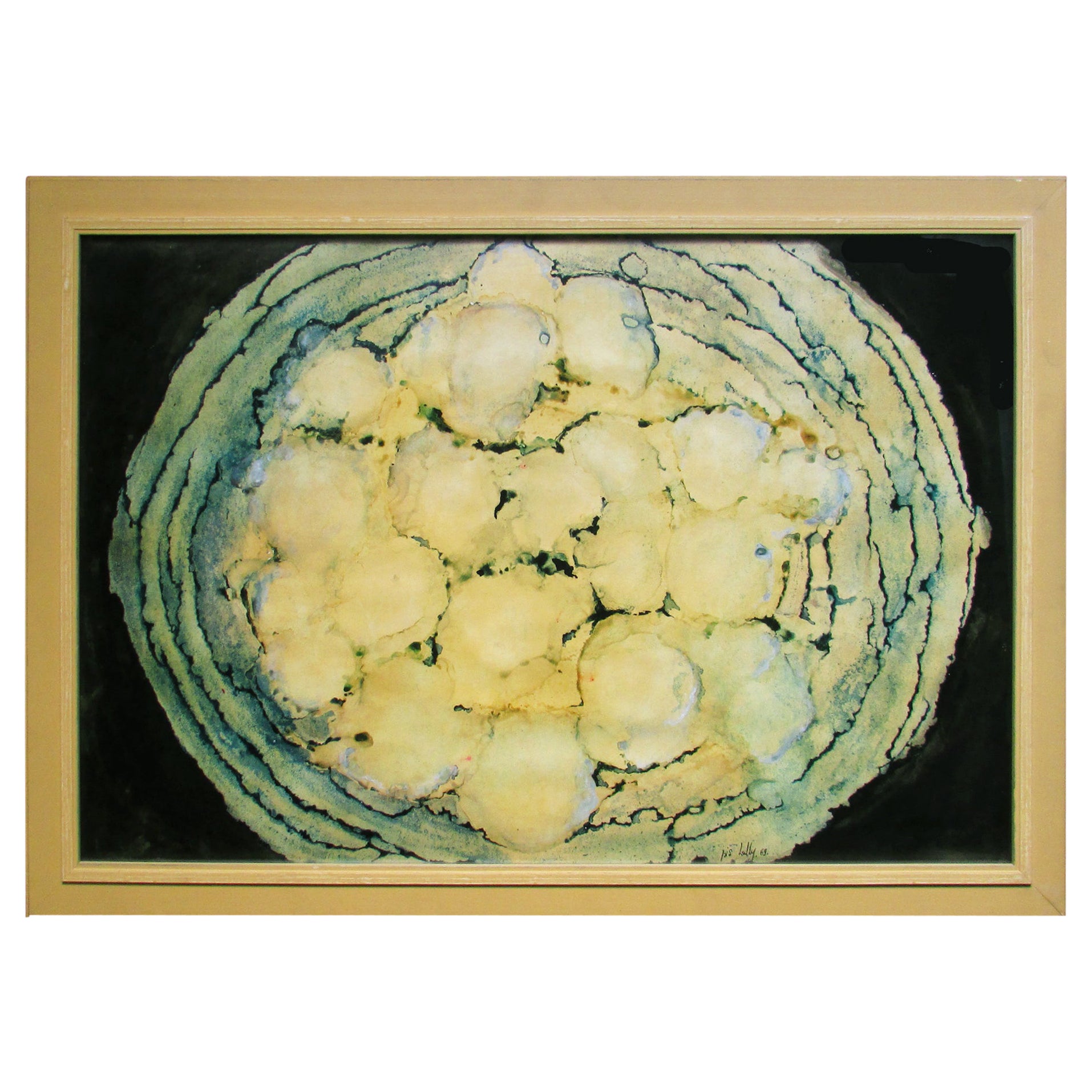 Aquarelle abstraite Isis Lully en vente