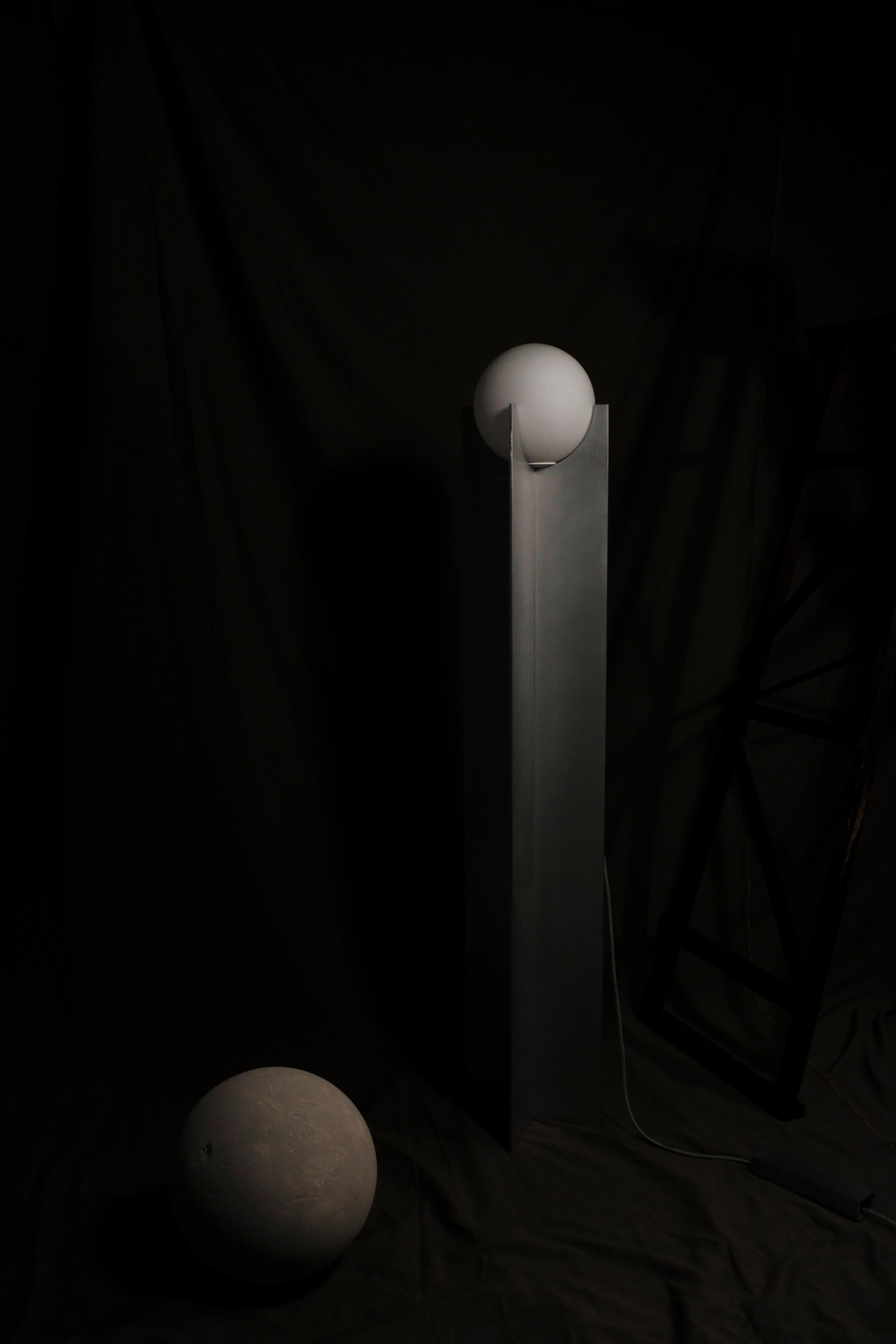 Minimalist Metal Floor Lamp Inspired by Mies van der Rohe, 2024 - 'Mies' For Sale 1