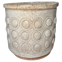 Isla Del Sol Puerto Rican Heavy Round Planter With Saucer