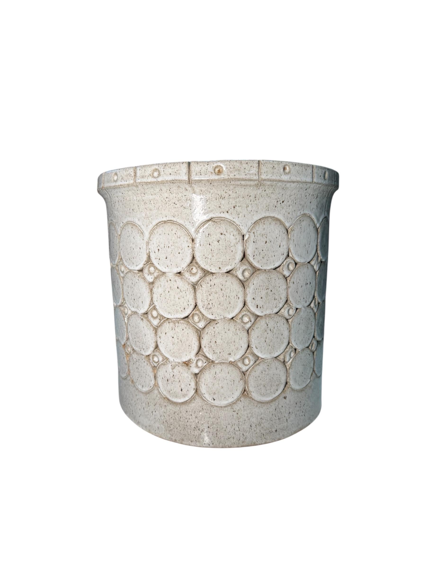 Modern Isla Del Sol Puerto Rican Stoneware Planter For Sale