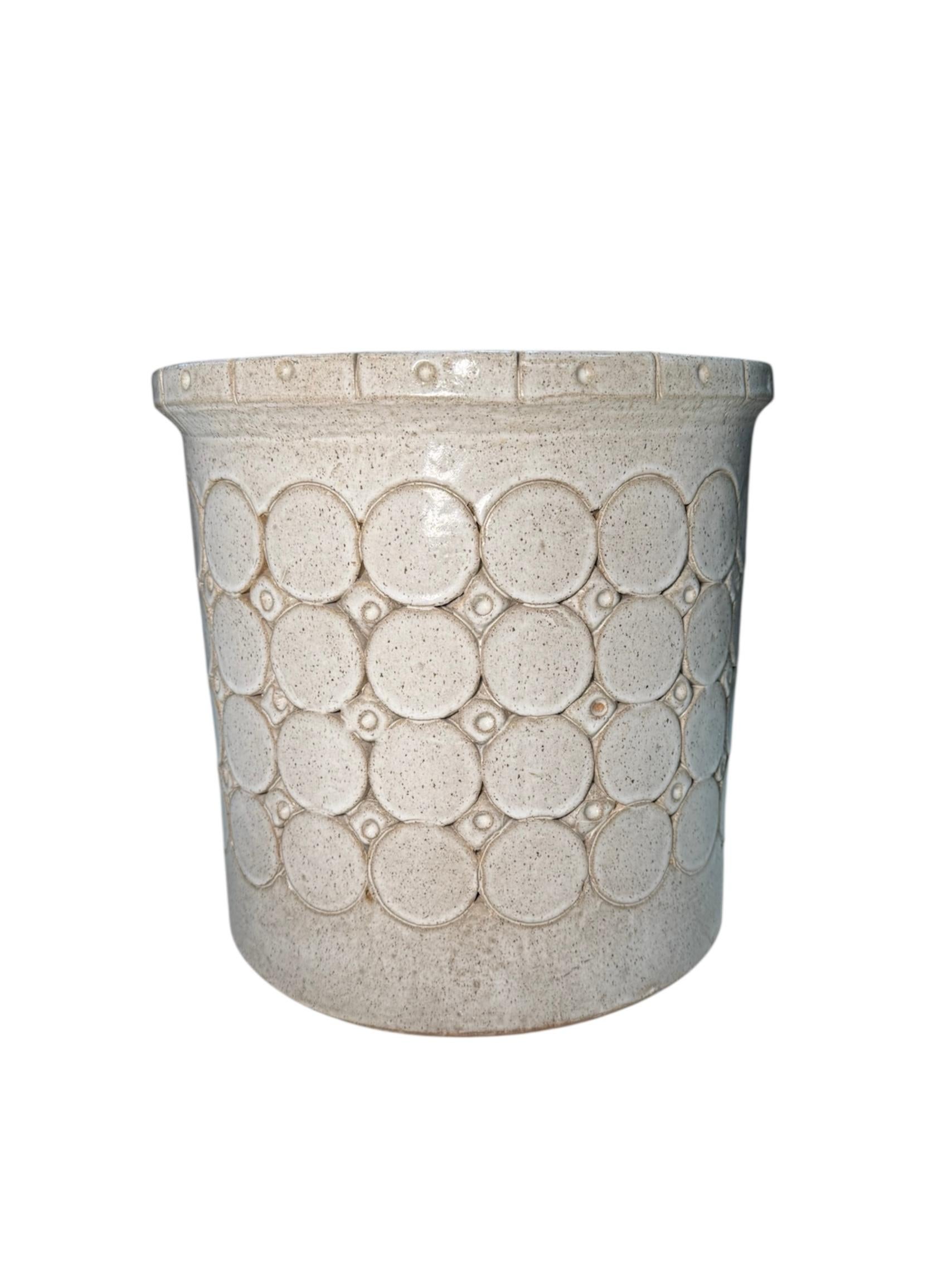 American Isla Del Sol Puerto Rican Stoneware Planter For Sale