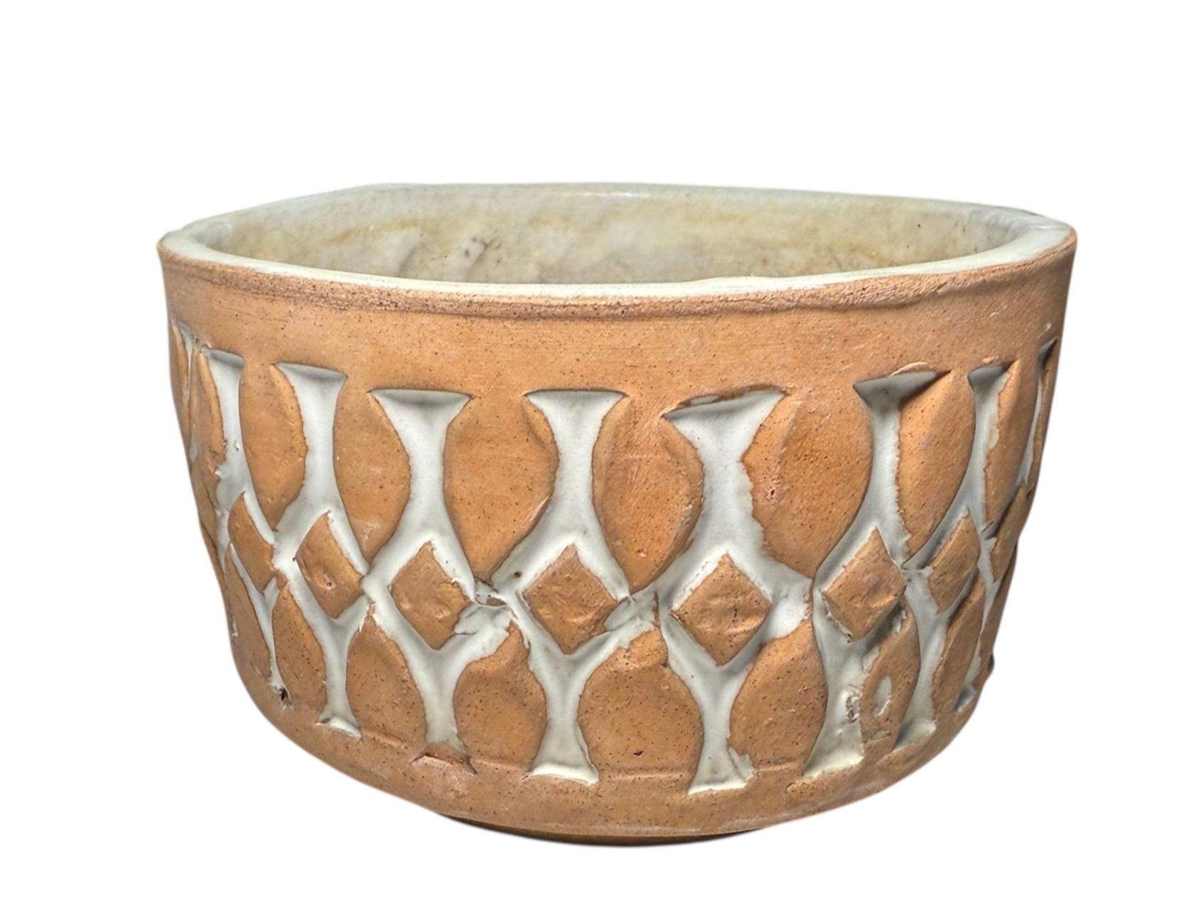 Isla Del Sol Puerto Rican Stoneware Planter (Handgefertigt) im Angebot
