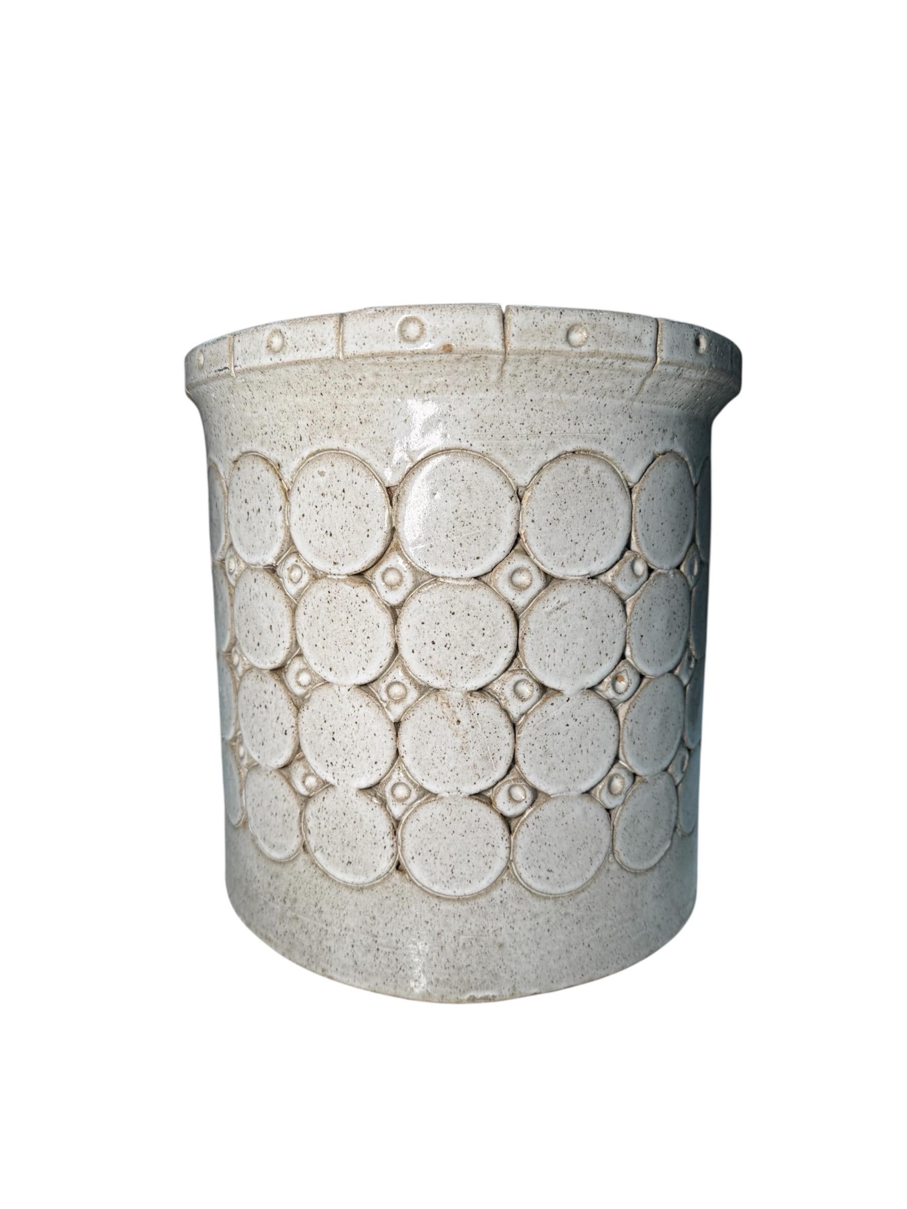 20th Century Isla Del Sol Puerto Rican Stoneware Planter For Sale