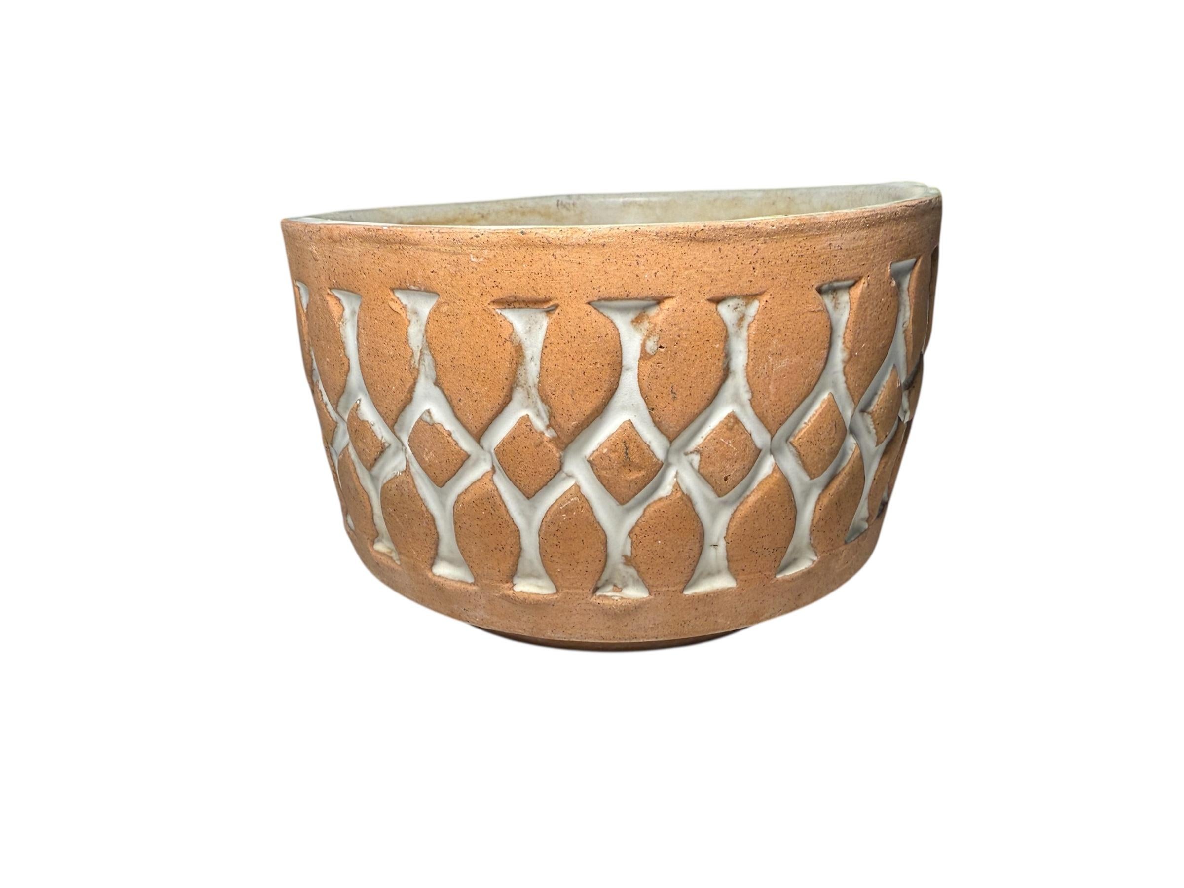 Isla Del Sol Puerto Rican Stoneware Planter (20. Jahrhundert) im Angebot