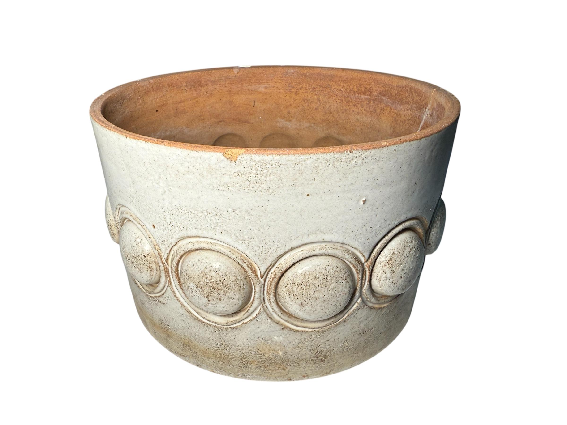 Moderne Isla del Sol Puerto Rican Stoneware Small Planter en vente