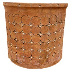 Isla Del Sol Puerto Rico Huge Heavy Stoneware Round Planter