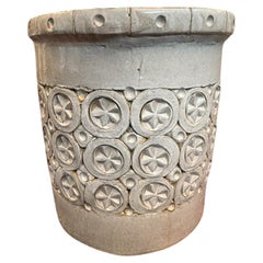 Isla Del Sol Puerto Rico Stoneware Small Size Round Planter