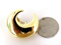 Islam, arabisch, gewölbter Halbmond, links und rechts, Ohrringe, 18 Karat, Hochglanz*