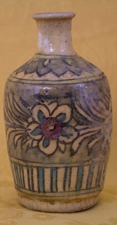 Islamic Art 19th Century Iznik Ceramic Bottle
