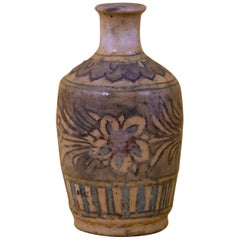 Islamic Art 19th Century Iznik Ceramic Bottle