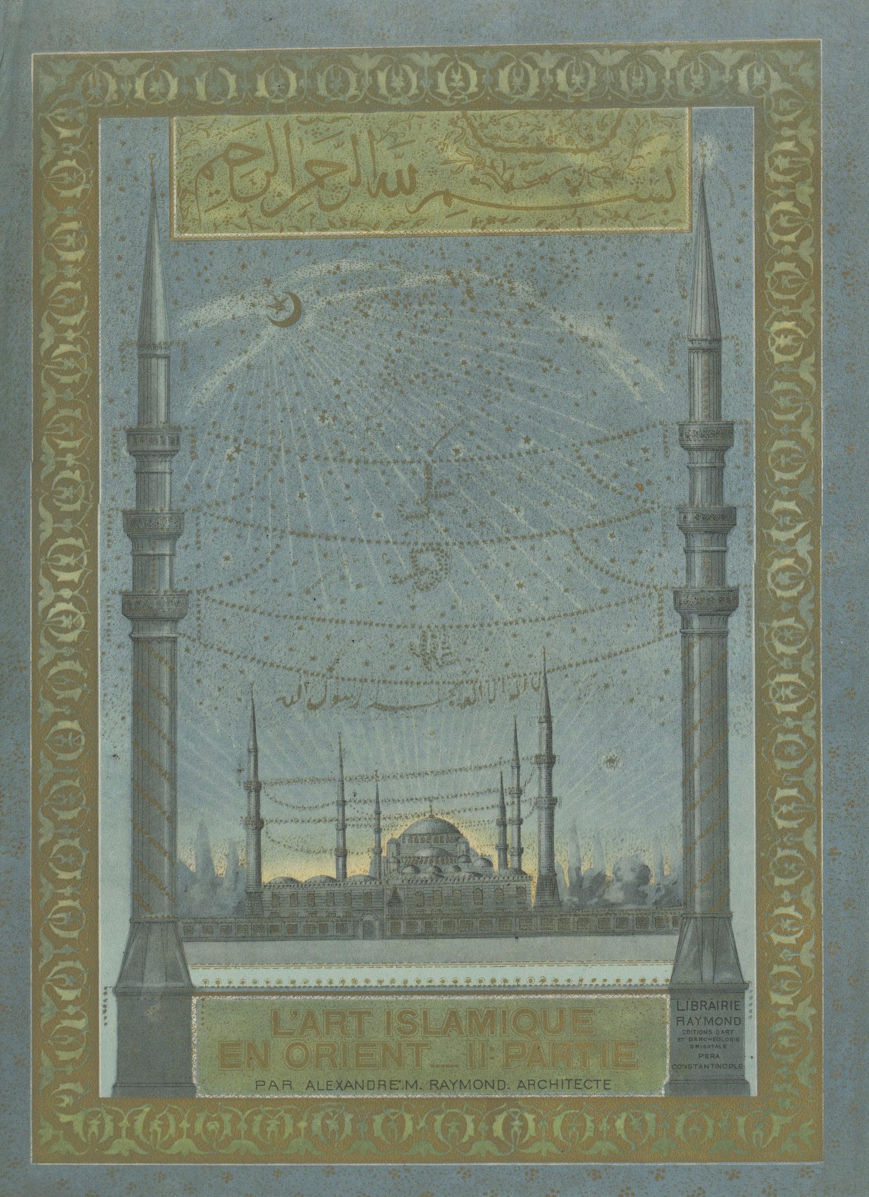 Islamic Art in the Orient, Ornamental Title Page with Ottoman Mosque, 1924