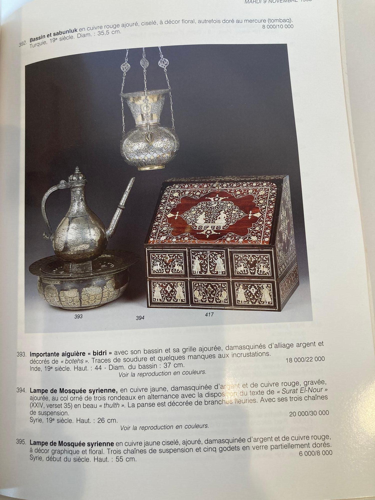 Islamic Art, Orientalist Paintings Auction Catalog Tajan, 1993 For Sale 4