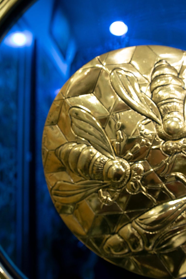 Islamic Art Relief Decorated with Mirror and 24 Carat Gold Plated by