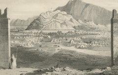 Islamic Pilgrimage Print Mount Arafat During Hajj, 1863 Dutch Lithograph