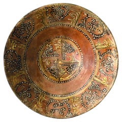 Antique Islamic Pottery Bowl with Slip Paint Nishapur 