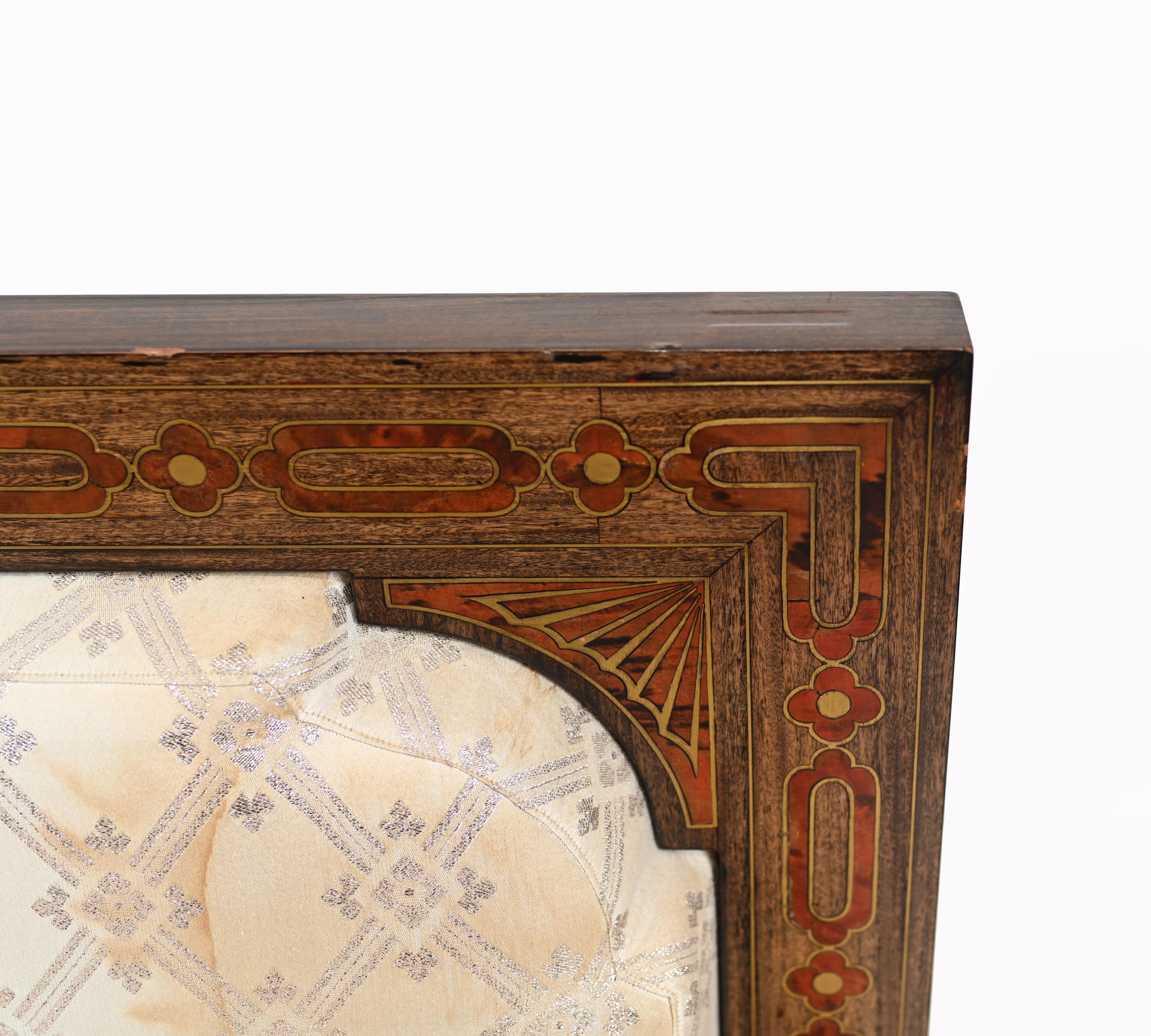 Islamic Settee and Arm Chair Suite Boulle Inlay Couch 3