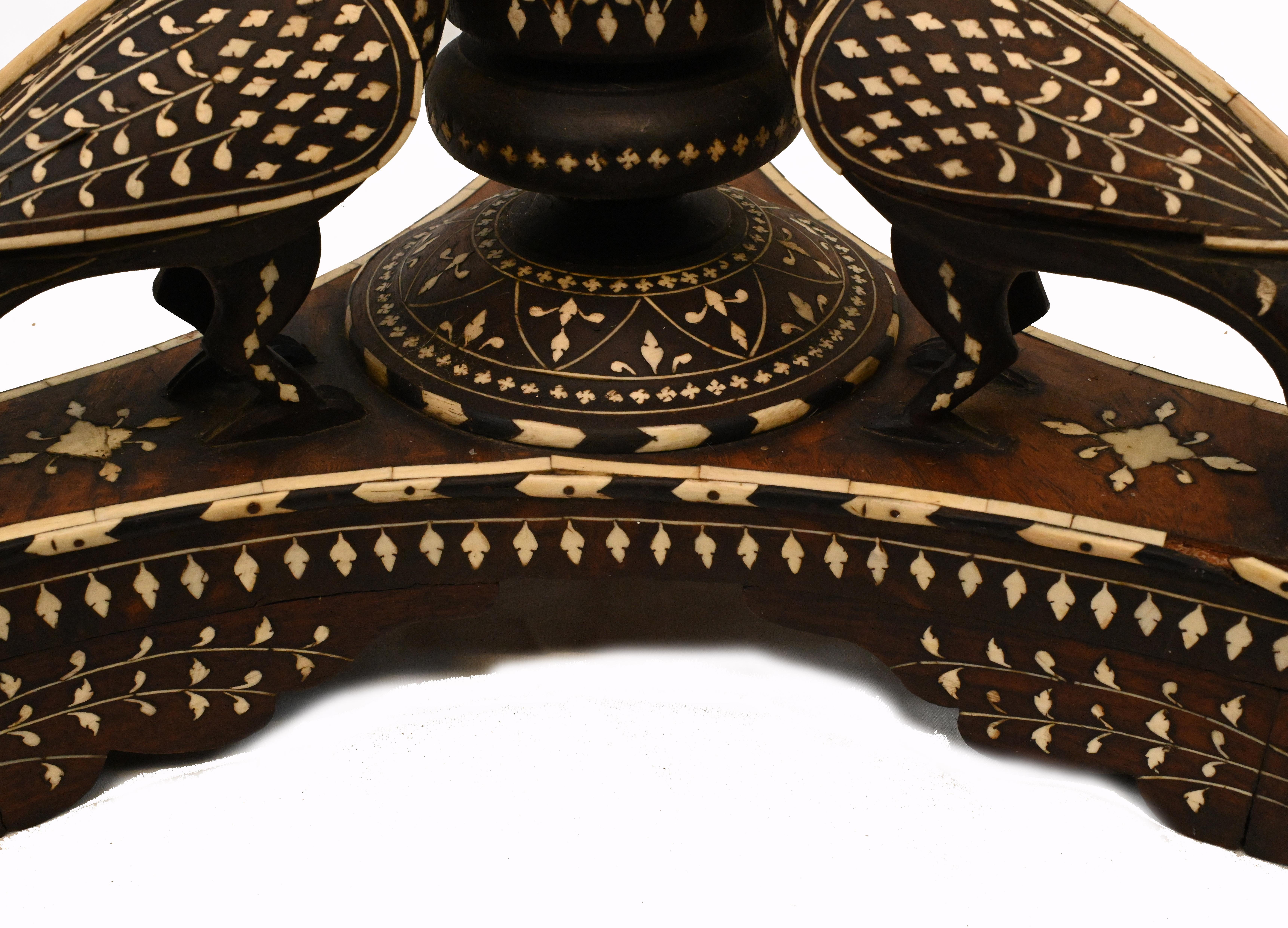 Late 19th Century Islamic Side Table Moorish Damascan Furniture Interiors, 1870 For Sale
