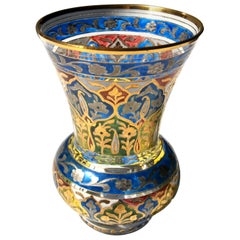 Islamic Style German Fritz Heckert 'Jodhpur' Glass Vase -Victorian