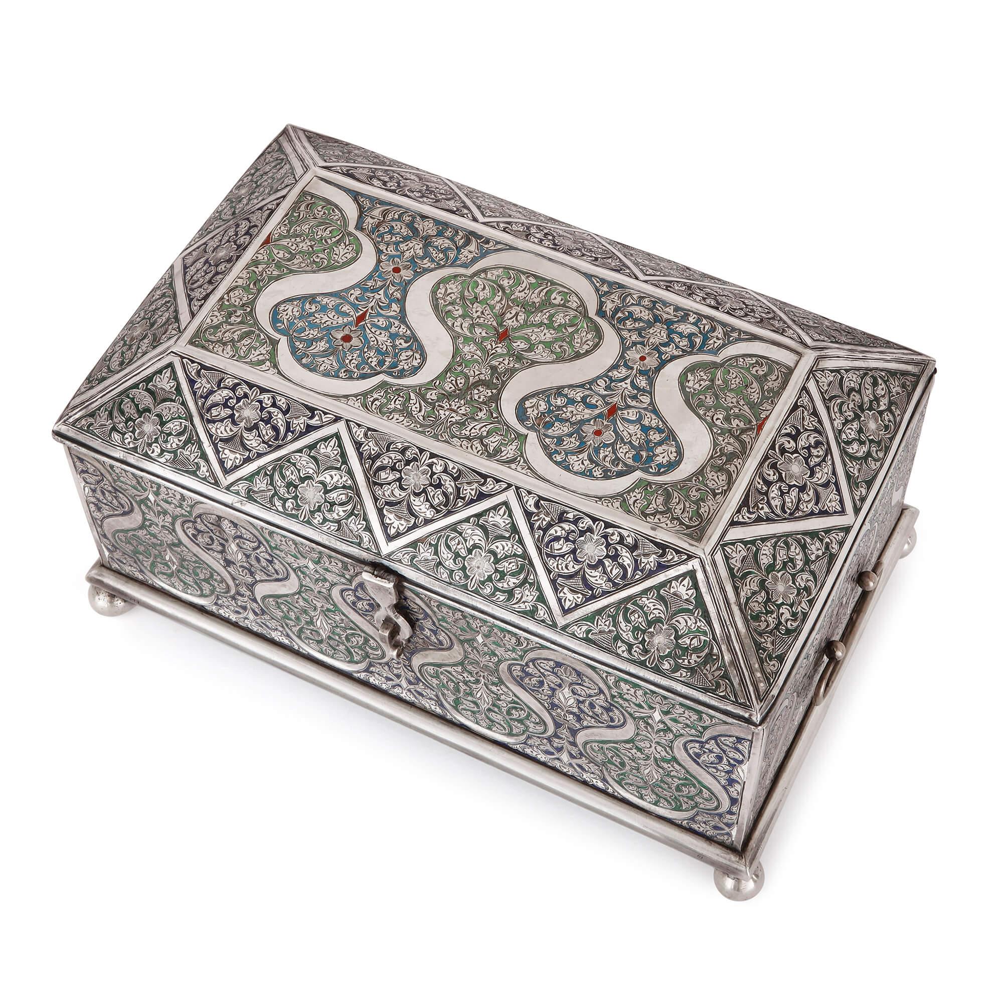 silver jewlery box