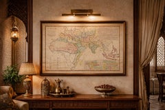 Islamic World Map with Africa, Middle East, India, Indies, Wilkinson 1817