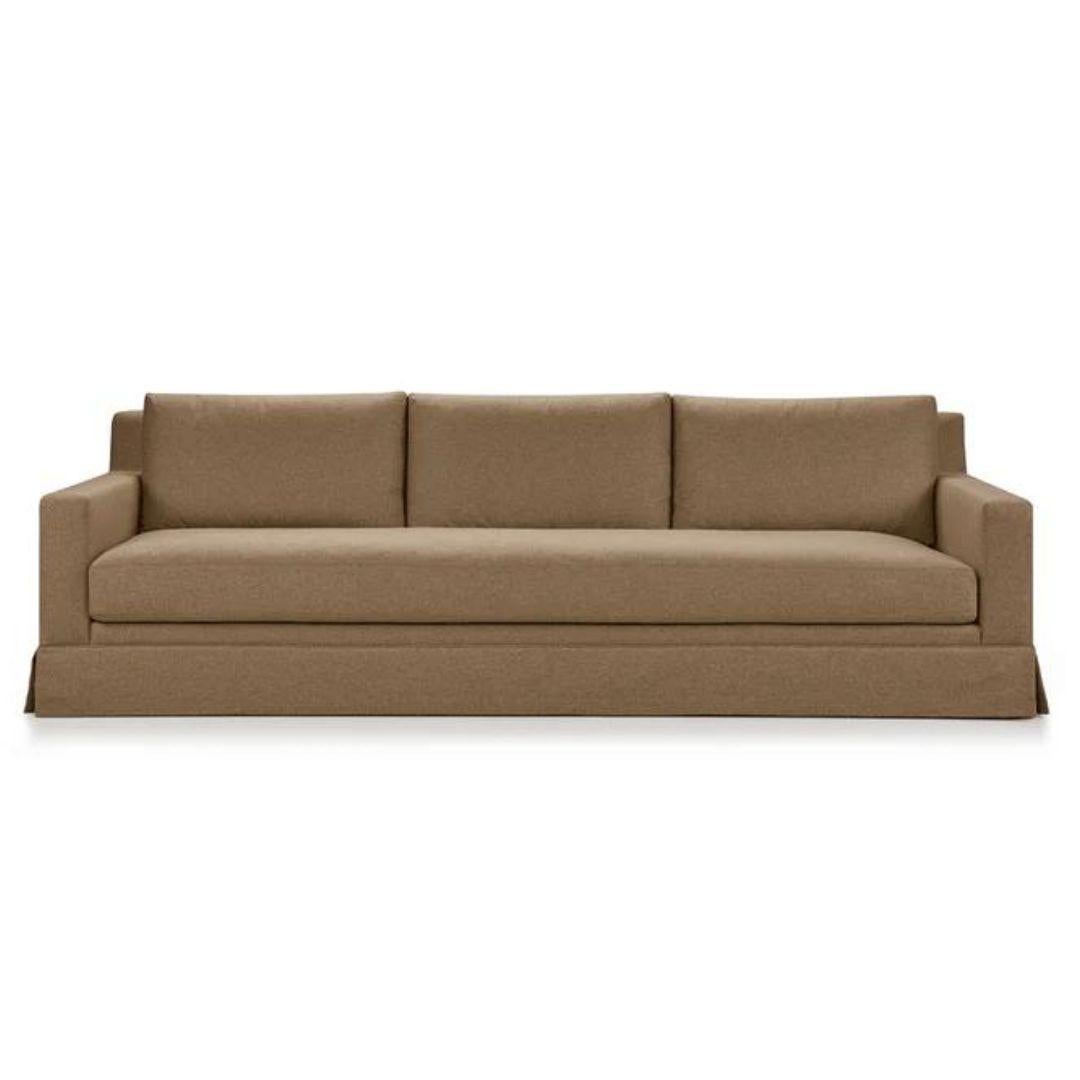 Moderne Canapé Island Linen and Hemp Slipcover, fabriqué sur mesure en Espagne en vente